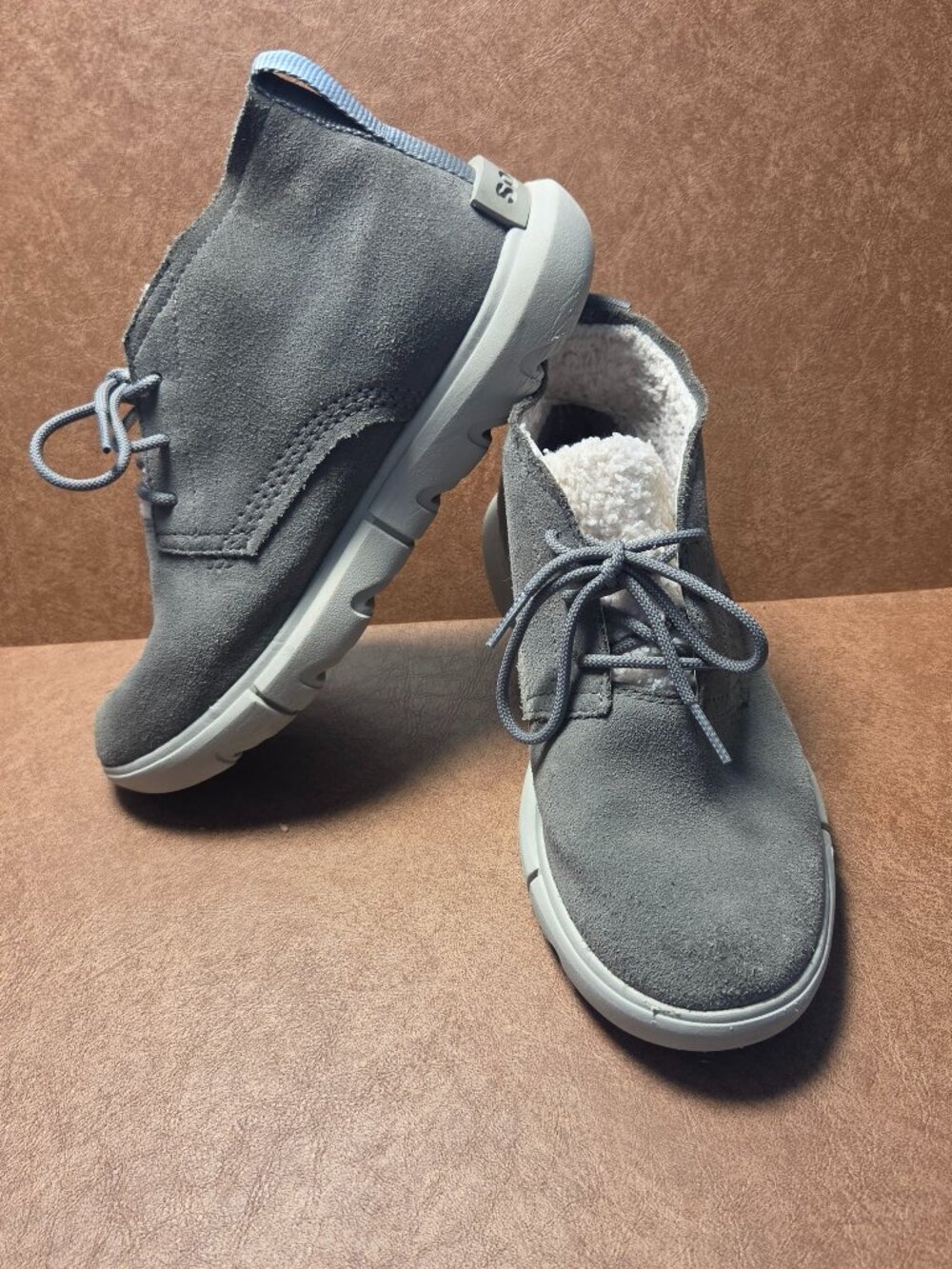 Sorel Kinetic/Explorer Next Drift Gray Lace-up Ankle Boots- Women's Size 7